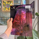 COGW x Lamberts Pink Purple Clear Wispy Mix Sheet Glass Lamberts Glass