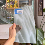 Gray White on Clear Lamberts Flash Glass