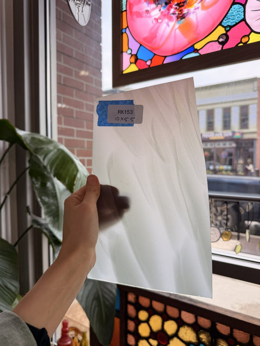 Gray White on Clear Lamberts Flash Glass Sheet Glass Lamberts Glass