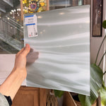Gray White on Clear Lamberts Flash Glass
