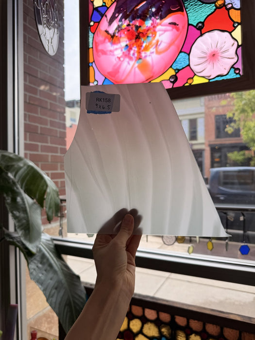 Gray White on Clear Lamberts Flash Glass Sheet Glass Lamberts Glass