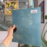 Blue-Gray on Clear Fremont Flash Glass