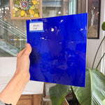 Blue on White on Clear Lamberts Flash Glass