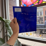 Blue on White on Clear Lamberts Flash Glass