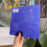 Purple on Clear Lamberts Flash Glass Sheet Glass Lamberts Glass RK164 (9x8.5in)