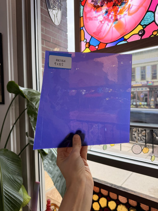 Purple on Clear Lamberts Flash Glass Sheet Glass Lamberts Glass