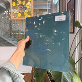 Blue-Gray on Clear Fremont Flash Glass