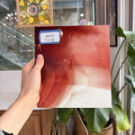 Lamberts Mouth Blown Red & White Opaque on Clear S57