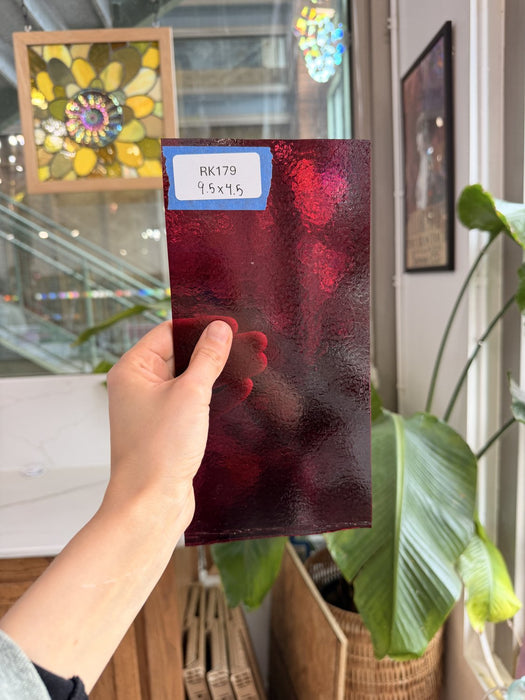 Fuchsia Pink Bullseye Fusible 90 COE Fusible Sheet Glass Bullseye Glass 9.5x4.5in (BE-17591341)