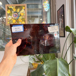 Merlot Swirl on Clear Lamberts Flash Glass Sheet Glass Lamberts Glass 8.5x6in (LA-22670381)