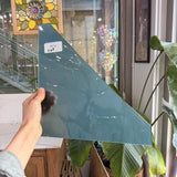 Blue-Gray on Clear Fremont Flash Glass