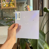 Lilac Baby Pink Opal on Clear Lamberts Flash Glass Sheet Glass Lamberts Glass 6x6.5in (LA-42757165)
