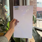 Lilac Baby Pink Opal on Clear Lamberts Flash Glass Sheet Glass Lamberts Glass
