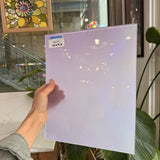 Lilac Baby Pink Opal on Clear Lamberts Flash Glass Sheet Glass Lamberts Glass 12x9.5in (LA-42855469)
