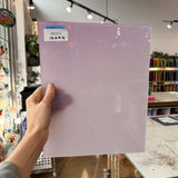 Lilac Baby Pink Opal on Clear Lamberts Flash Glass Sheet Glass Lamberts Glass