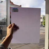Lilac Baby Pink Opal on Clear Lamberts Flash Glass Sheet Glass Lamberts Glass