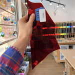 Lamberts Red Flash (on clear) Mouthblown (for Sandblasting, Etching, and more)