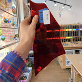 Lamberts Red Flash (on clear) Mouthblown (for Sandblasting, Etching, and more)