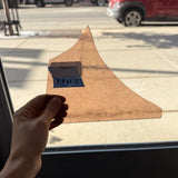 Seedy Light Brown Mouthblown Sheet Glass