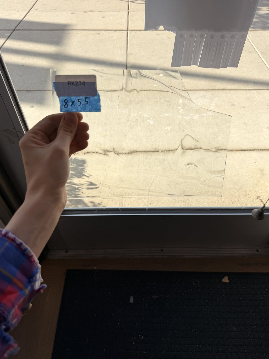 Clear Reamy Mouthblown Lamberts Transparent Sheet Glass