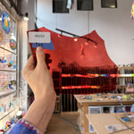 Soft Red Mouthblown Flash (on clear) Lamberts Sheet Glass