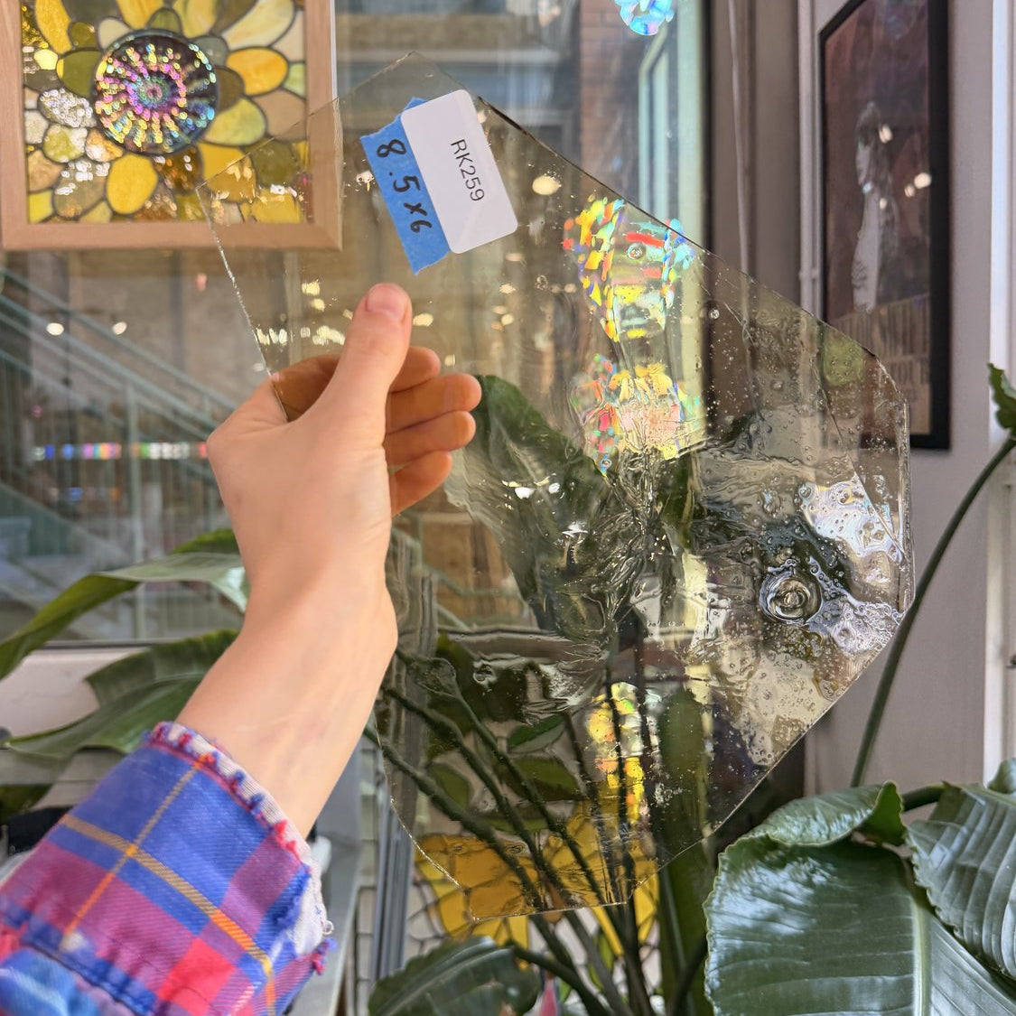 Light Amber Transparent Mouthblown Sheet Glass