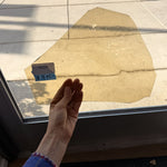 Light Amber Transparent Mouthblown Sheet Glass