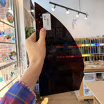Dark Brown Mouthblown Transparent Sheet Glass