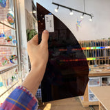 Dark Brown Mouthblown Transparent Sheet Glass