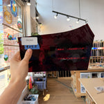 Deep Red Mouthblown Flash (on clear) Sheet Glass