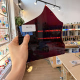 Deep Red Mouthblown Flash (on clear) Sheet Glass