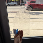 Transparent Mouthblown St Just French Crackle Sheet Glass