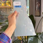 White Opal Mouthblown Lamberts Flash (on clear) Sheet Glass