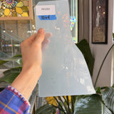 White Opal Mouthblown Lamberts Flash (on clear) Sheet Glass