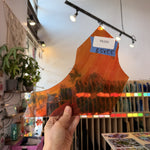 Orange Amber Silver Color Changing Flash (on clear) Mouthblown Sheet Glass