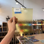 Light Pale Amber Bullseye Transparent Sheet Glass