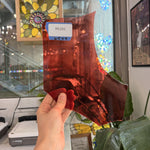 Red Mouth Blown Gradient Sheet Glass Mouth Blown Glass Default Title