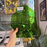 Lime Green Mouth Blown Sheet Glass Mouth Blown Glass Default Title