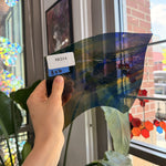 Rainbow Mouthblown Flash (on clear) Vintage Lamberts Sheet Glass