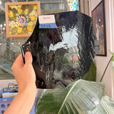 Dark Steel Blue Mouth Blown Sheet Glass
