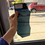 Dark Steel Blue Mouthblown Sheet Glass