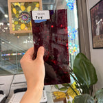 Vintage Red Mouthblown Seedy Sheet Glass Mouth Blown Glass Default Title
