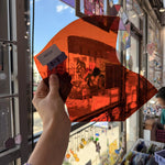 Medium Burnt Orange Mouthblown Sheet Glass