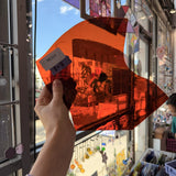 Medium Burnt Orange Mouthblown Sheet Glass
