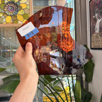 Medium Burnt Orange Mouthblown Sheet Glass