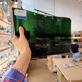 Shamrock Green Mouthblown Sheet Glass