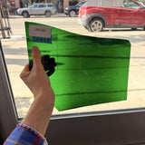 Shamrock Green Mouthblown Sheet Glass