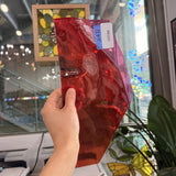Pink Red Mixed Lamberts Mouthblown Sheet Glass Lamberts Glass