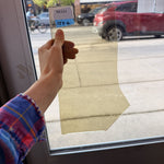 Light Yellow Mouthblown Lamberts Transparent Sheet Glass