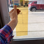 Medium Light Amber Yellow Transparent Lamberts Sheet Glass